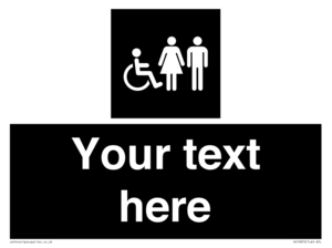 Custom information: black panel disabled female and male